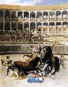 Francisco de Goya Picador Caught by the Bull oil painting artist